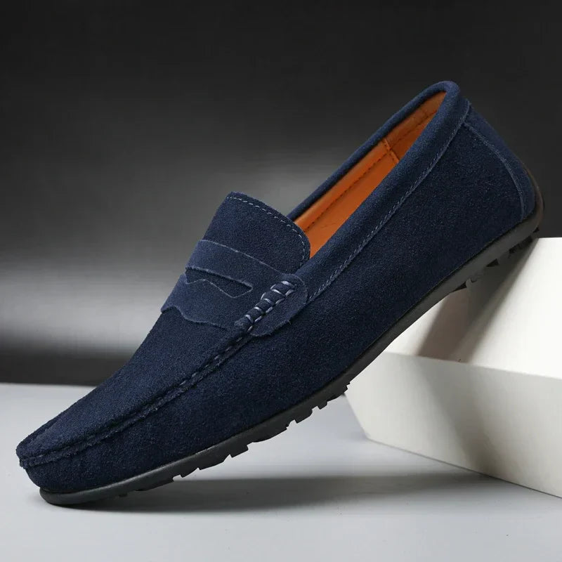Carmine Wildleder-Slipper