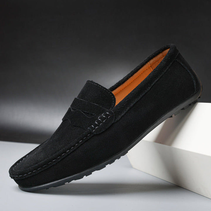 Carmine Wildleder-Slipper