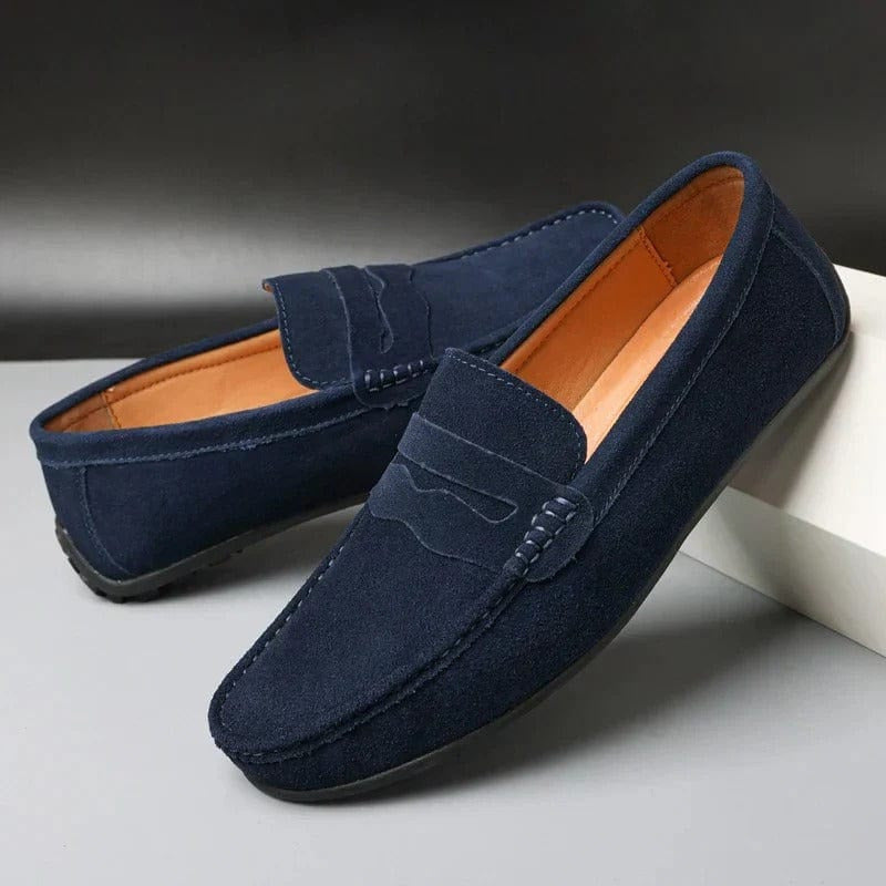 Carmine Wildleder-Slipper