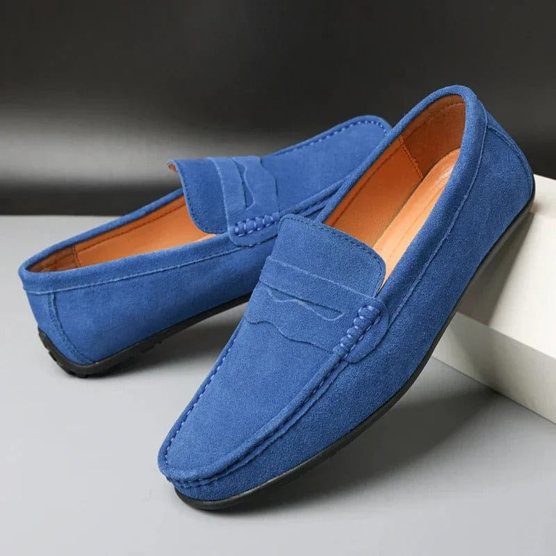 Carmine Wildleder-Slipper