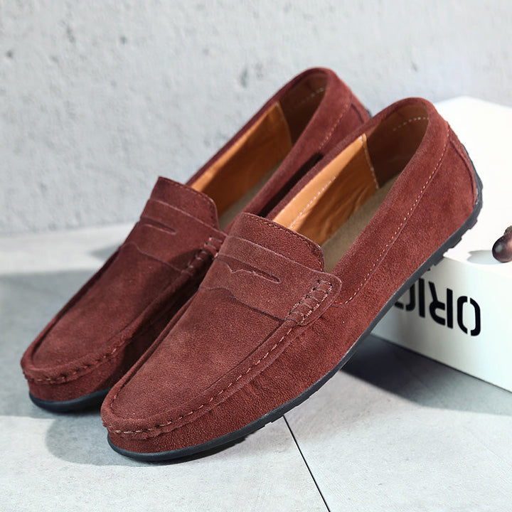 Carmine Wildleder-Slipper