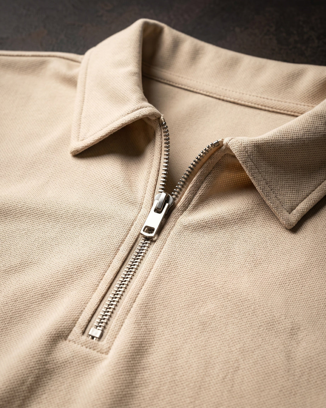 Hugo Piqué-Strick-Poloshirt mit Half-Zip