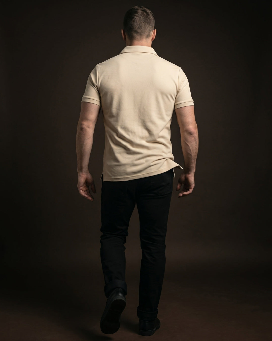 Hugo Piqué-Strick-Poloshirt mit Half-Zip