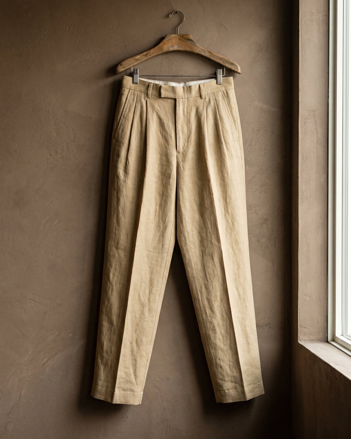 Ercole Bundfaltenhose aus Leinen