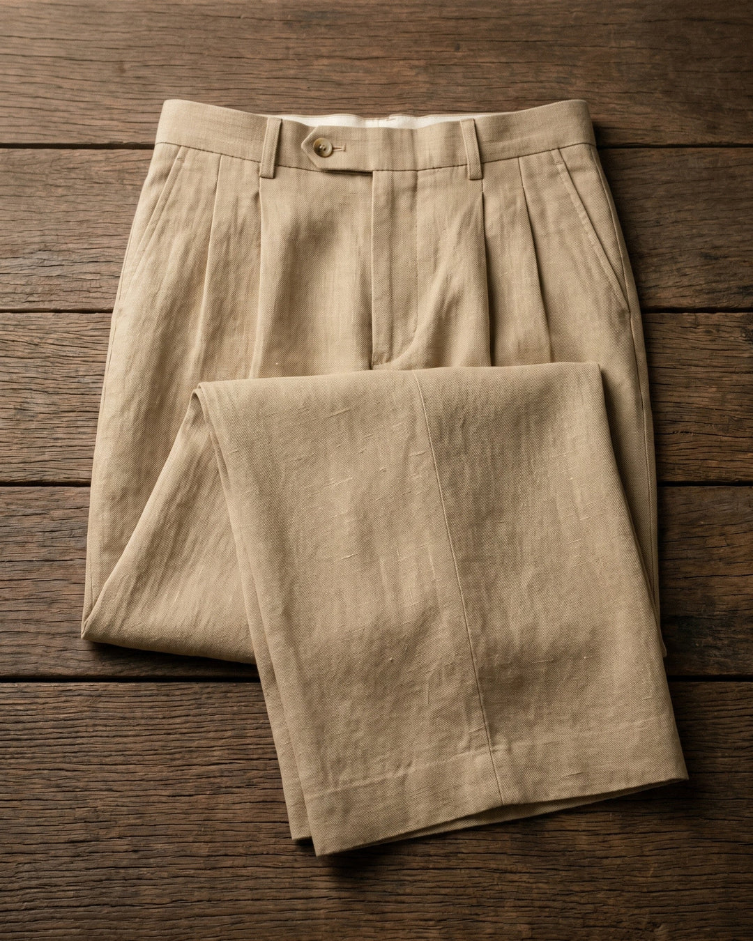 Ercole Bundfaltenhose aus Leinen