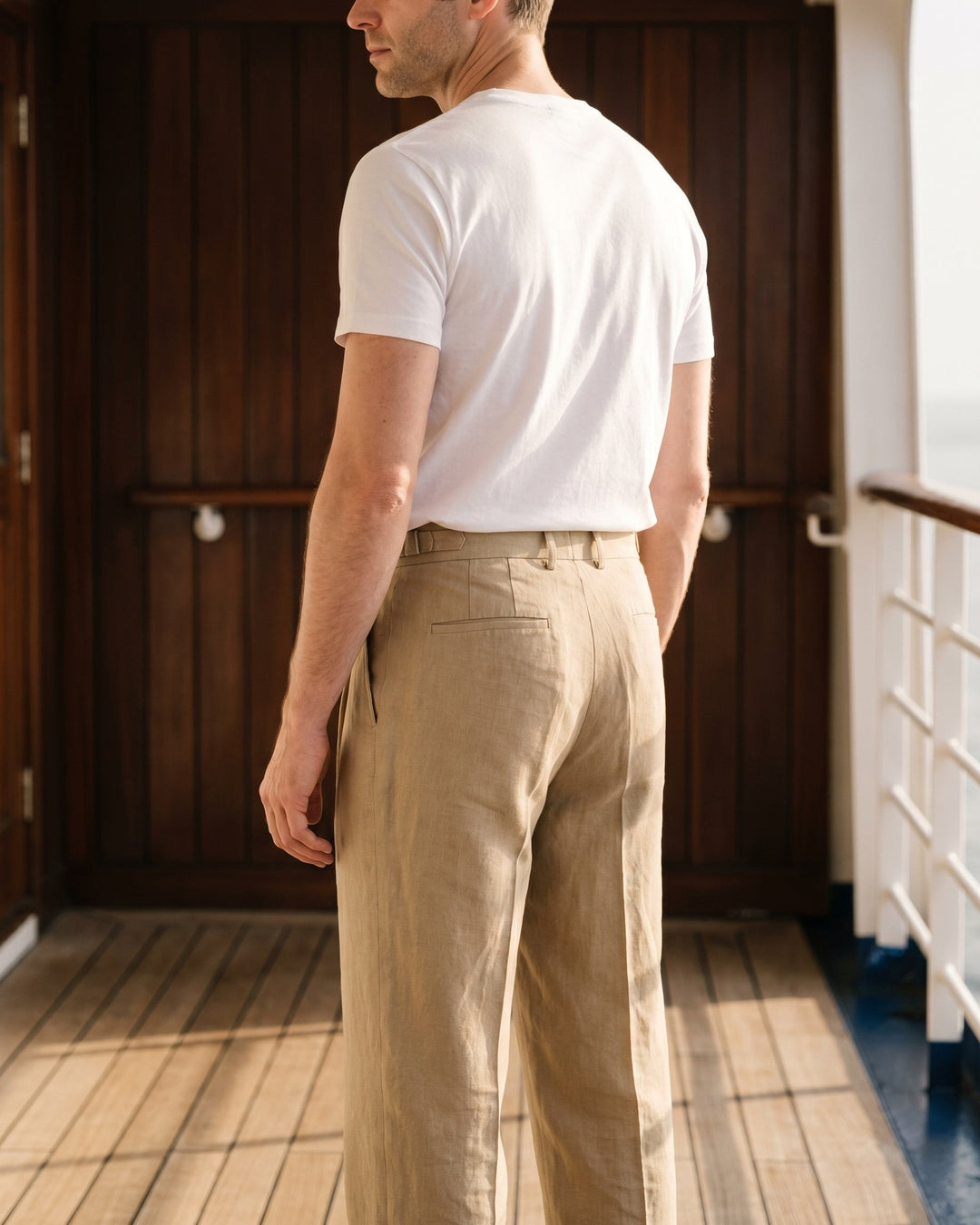 Ercole Bundfaltenhose aus Leinen