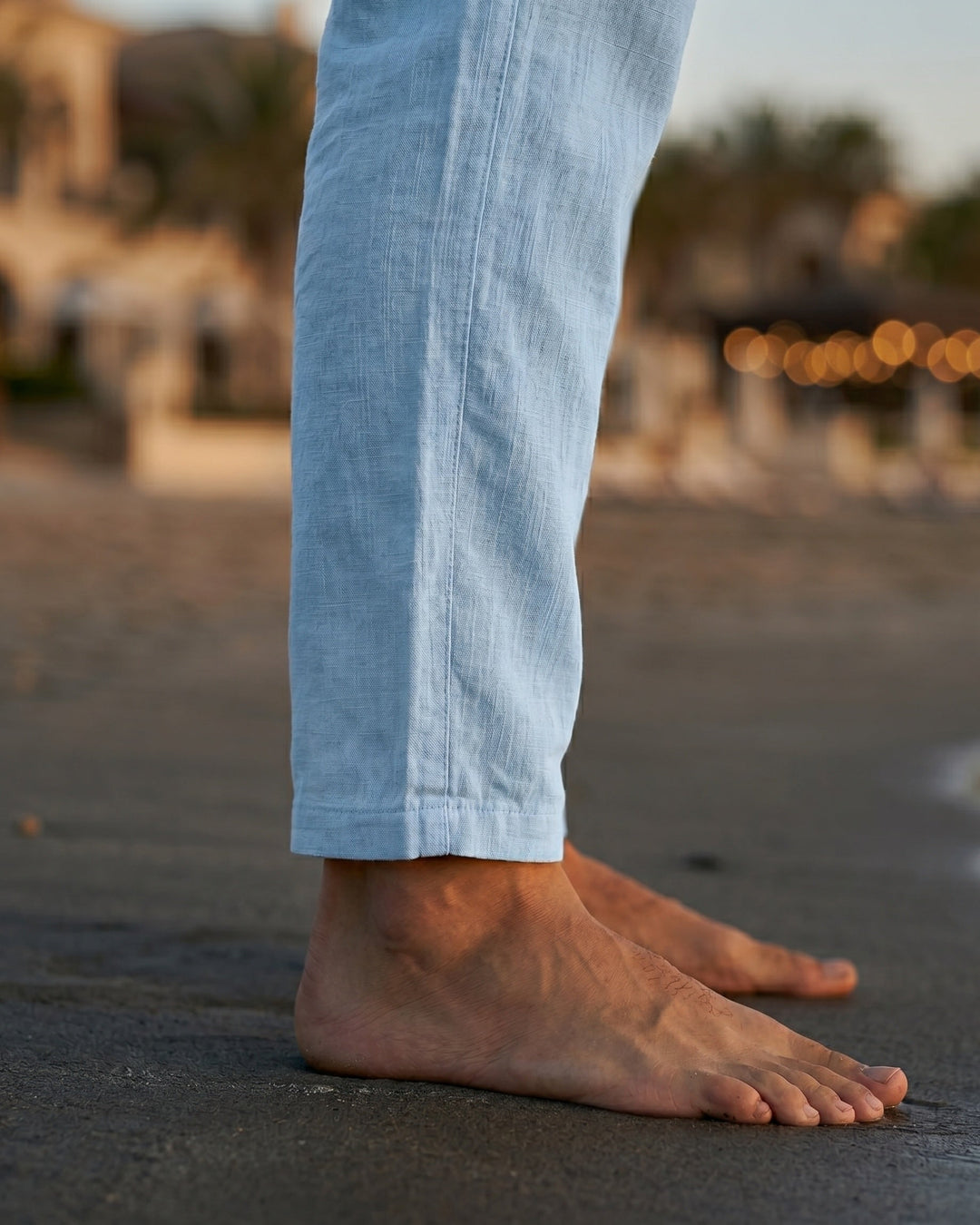 Gennaro Lockere Leinenhose mit Kordelzug