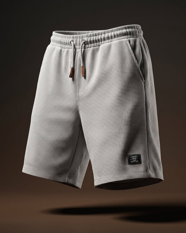 Tomas Lockere Waffelstrick-Shorts mit Kordelzug