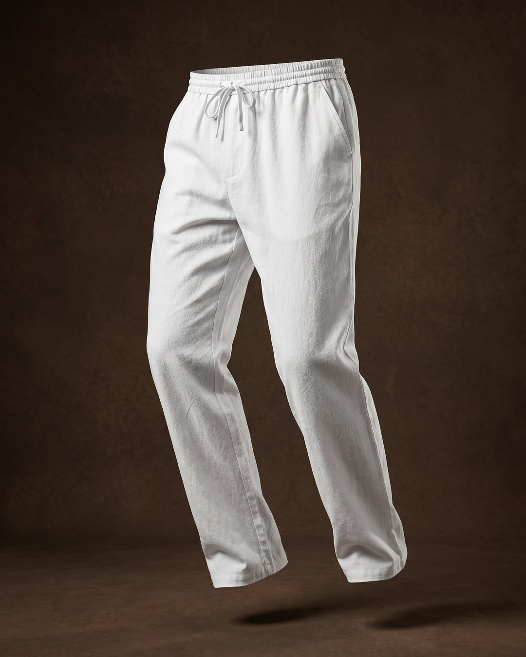 Umberto Lockere Leinenhose mit geradem Bein