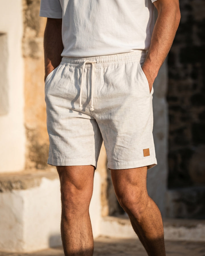 Rodrigo Leinen-Shorts mit Kordelzug