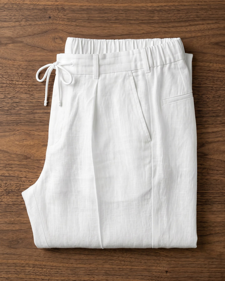 Pietro Getailorte Bundfaltenhose aus Leinen