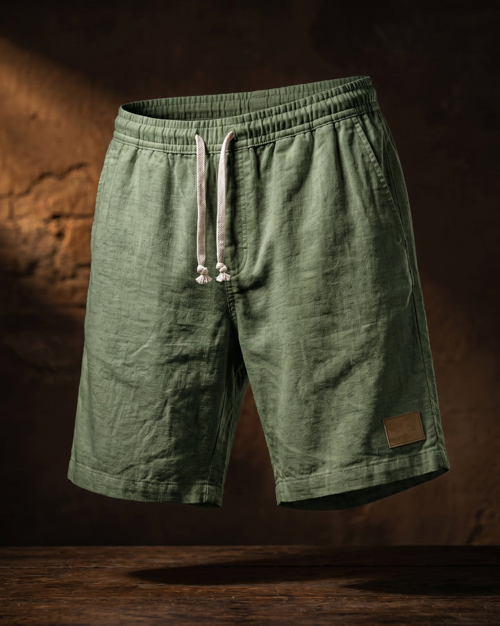 Rodrigo Leinen-Shorts mit Kordelzug