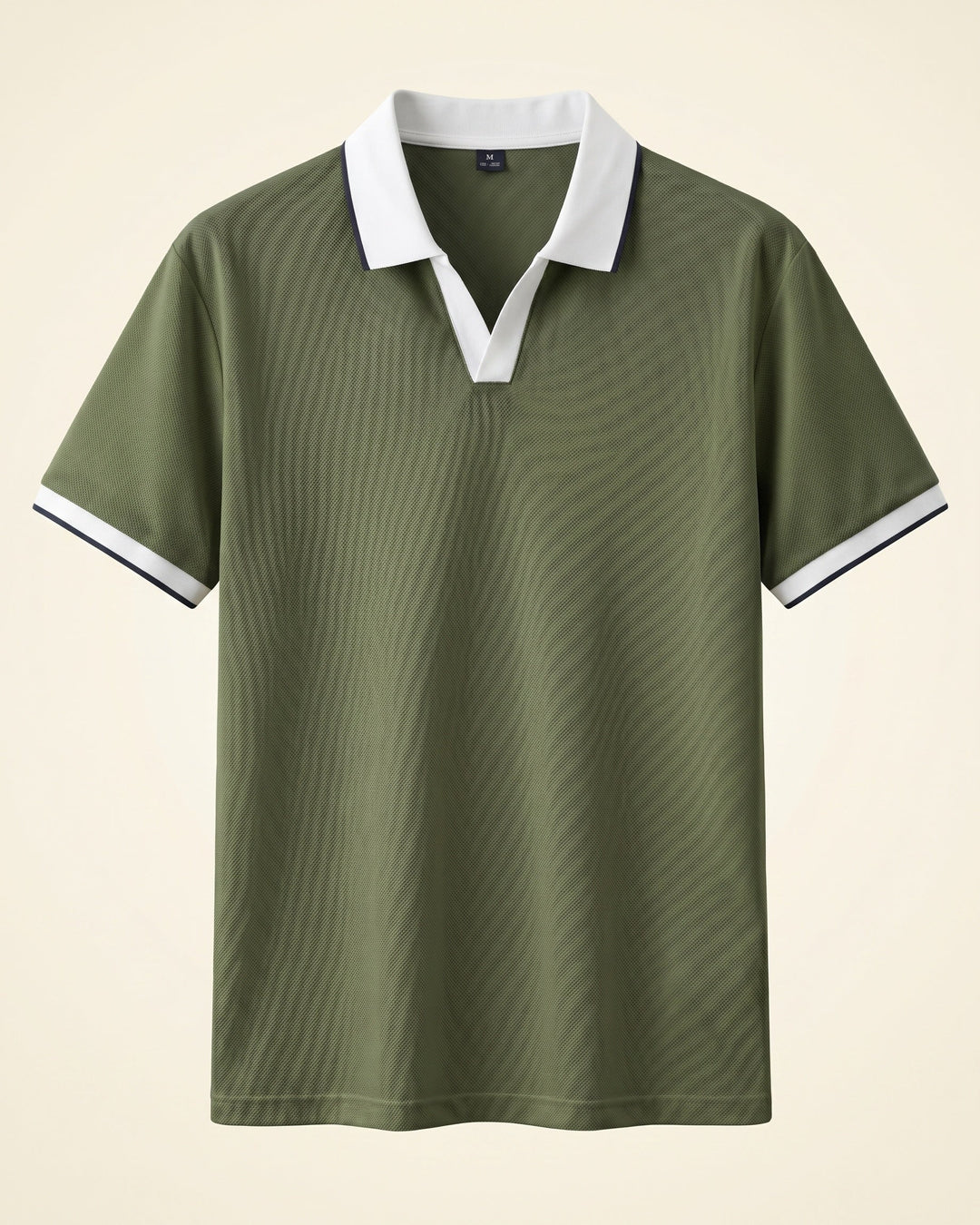 Zeno Poloshirt aus Nylon-Mix mit offenem Kragen