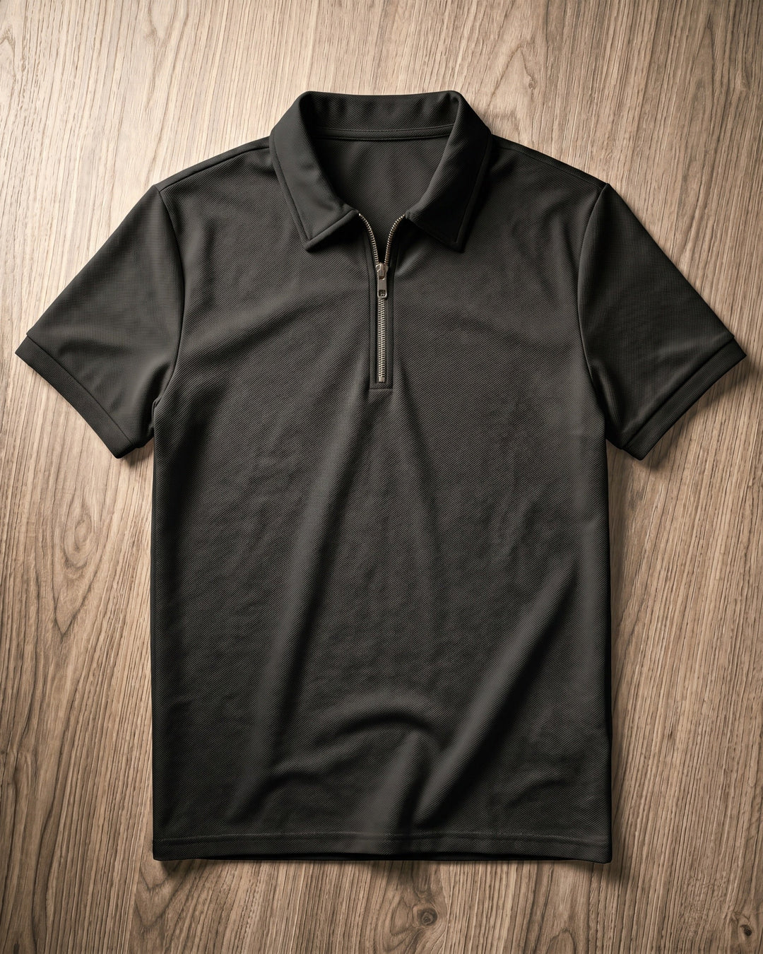 Hugo Piqué-Strick-Poloshirt mit Half-Zip