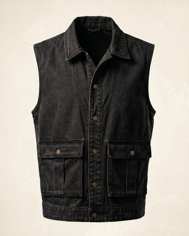 Donato Utility-Weste aus Baumwolle