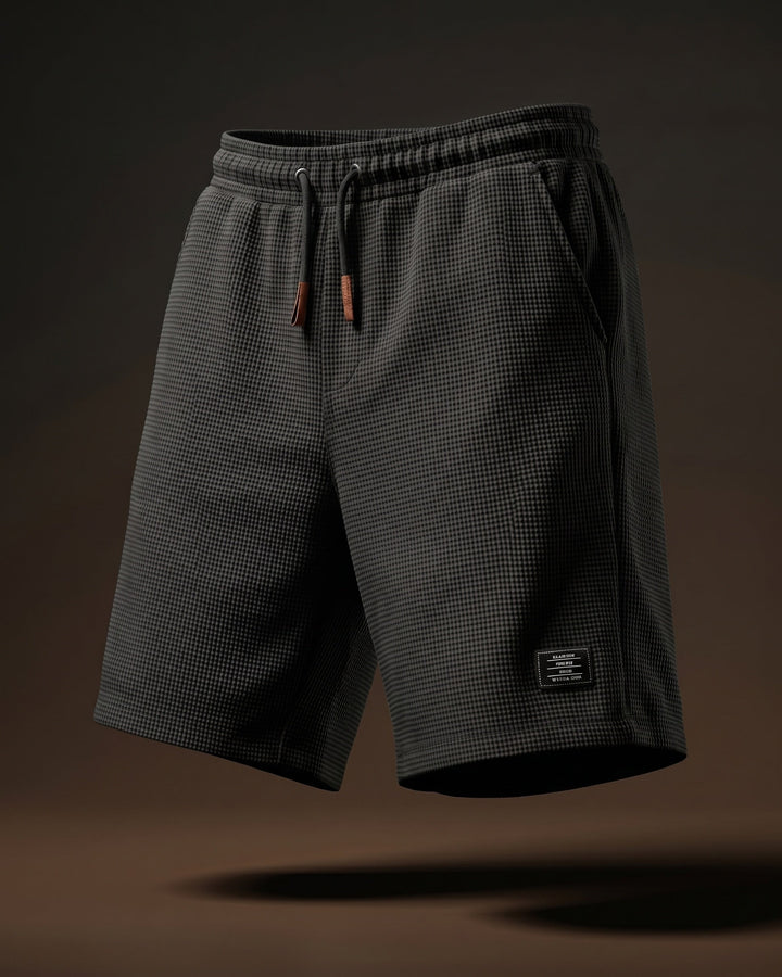 Tomas Lockere Waffelstrick-Shorts mit Kordelzug