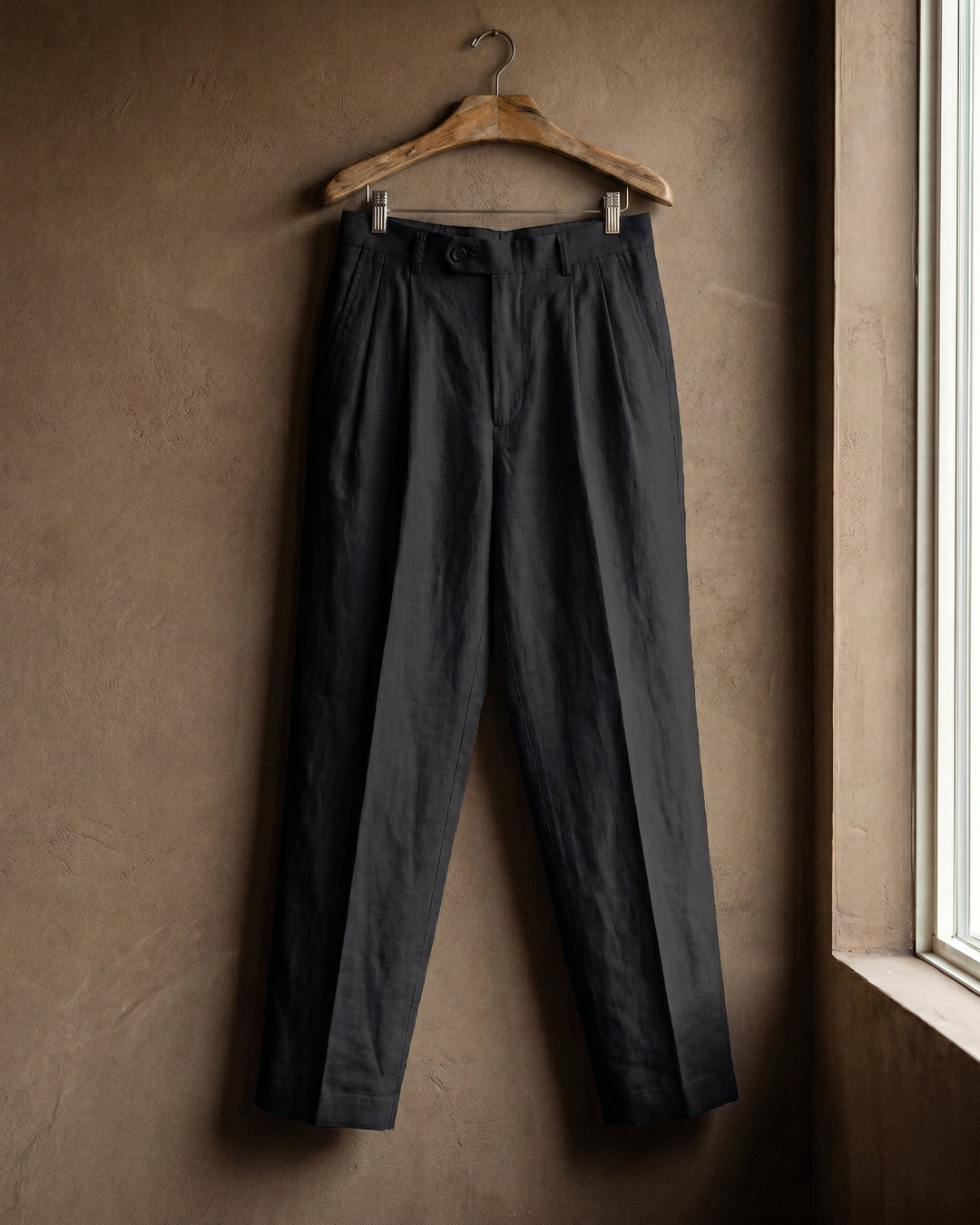 Ercole Bundfaltenhose aus Leinen
