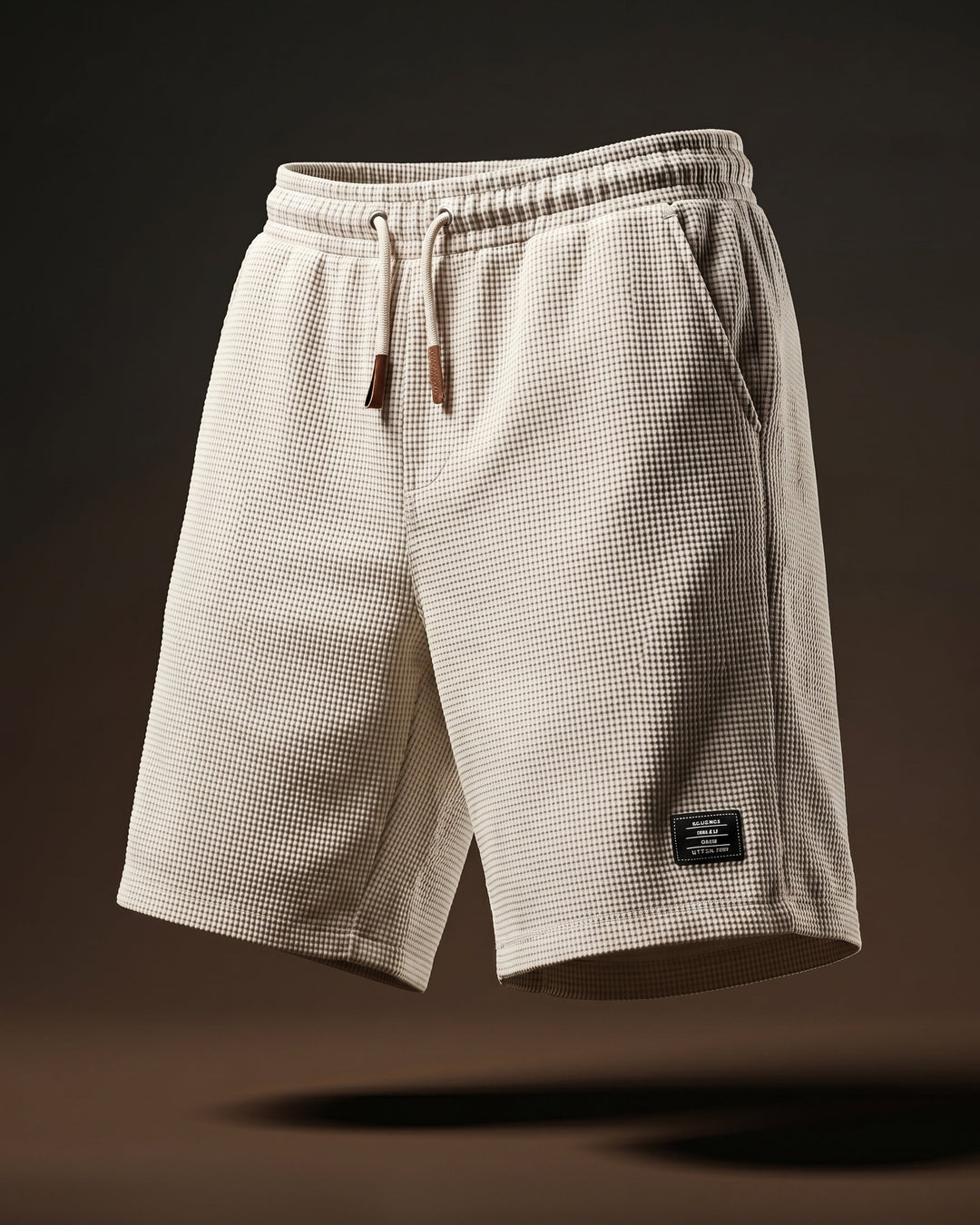 Tomas Lockere Waffelstrick-Shorts mit Kordelzug
