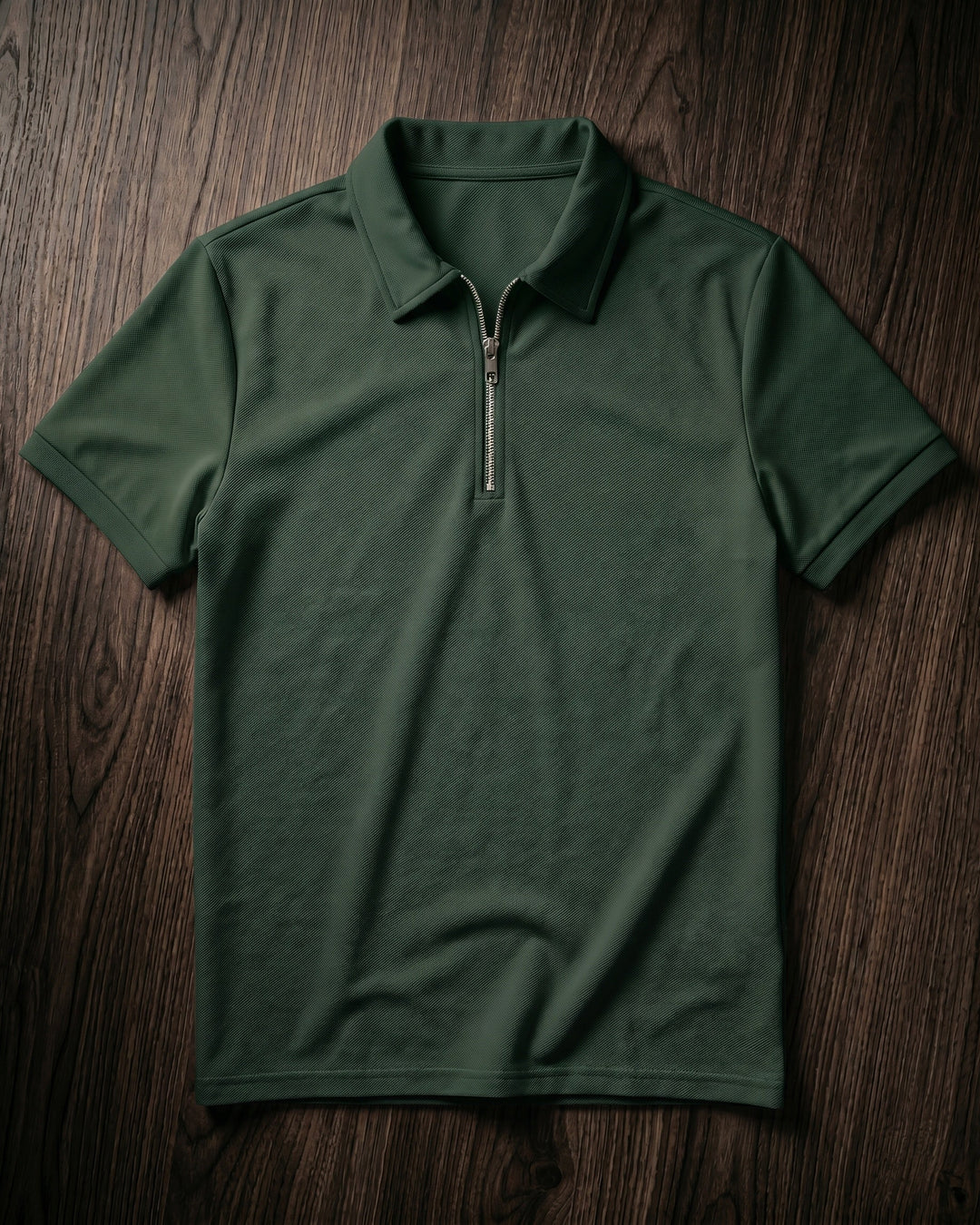 Hugo Piqué-Strick-Poloshirt mit Half-Zip