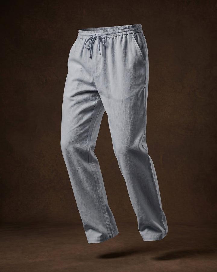 Umberto Lockere Leinenhose mit geradem Bein