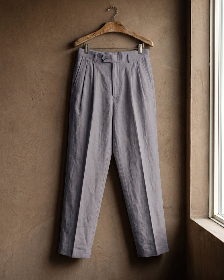Ercole Bundfaltenhose aus Leinen