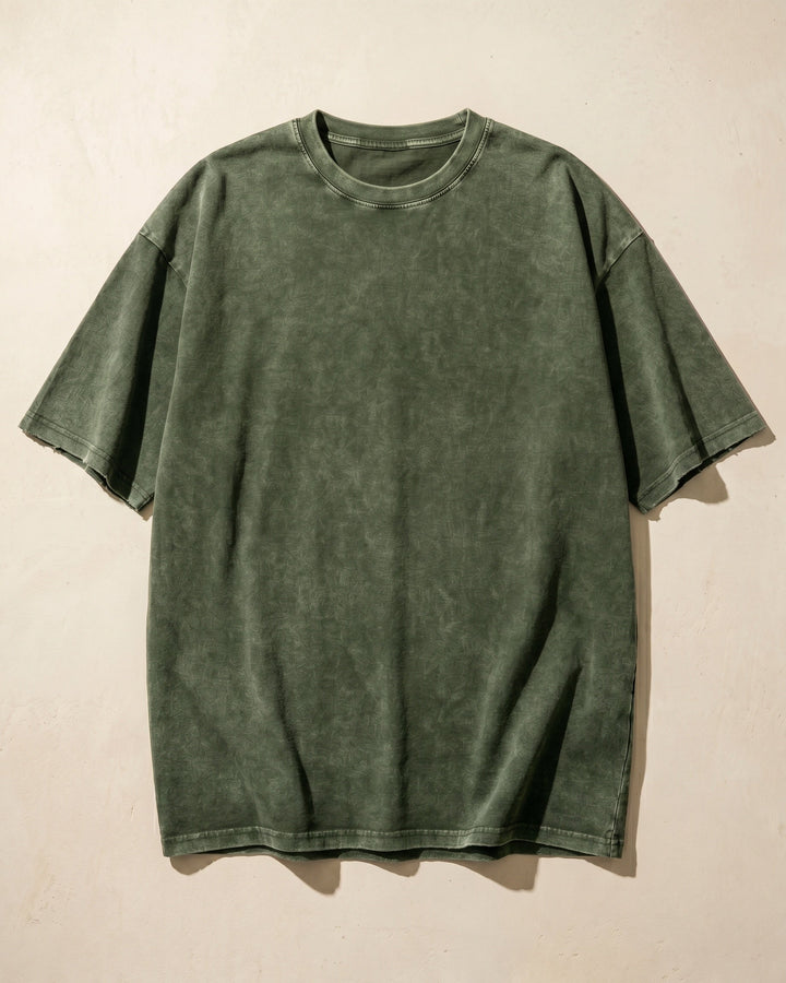 Elio Oversize-T-Shirt aus gewaschener Baumwolle