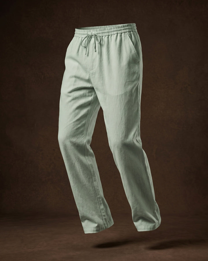 Umberto Lockere Leinenhose mit geradem Bein