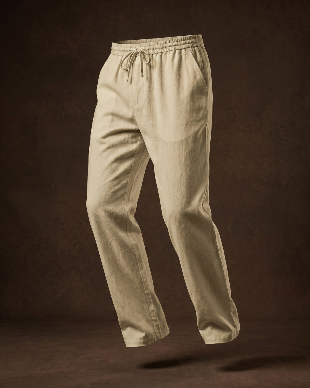 Umberto Lockere Leinenhose mit geradem Bein