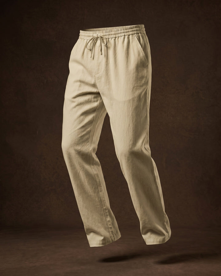 Umberto Lockere Leinenhose mit geradem Bein