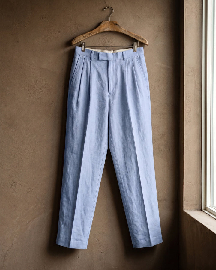 Ercole Bundfaltenhose aus Leinen