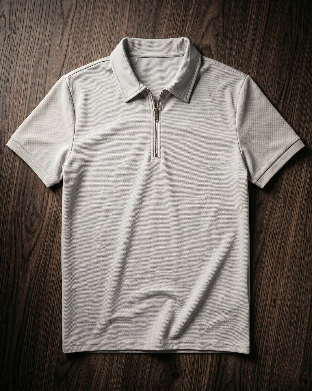 Hugo Piqué-Strick-Poloshirt mit Half-Zip
