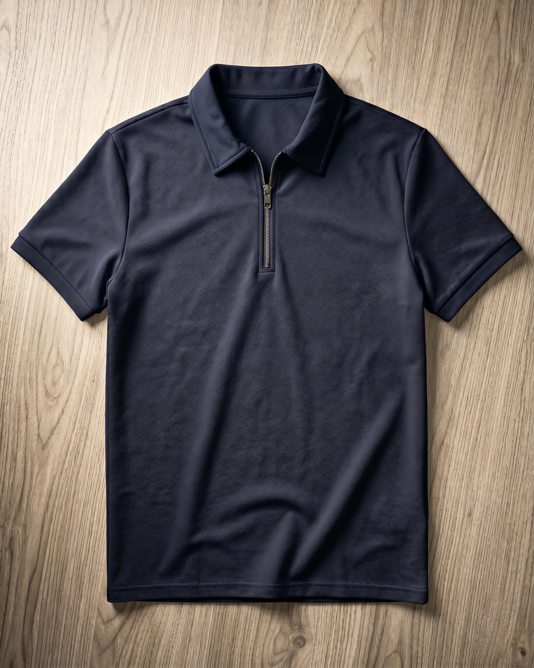 Hugo Piqué-Strick-Poloshirt mit Half-Zip