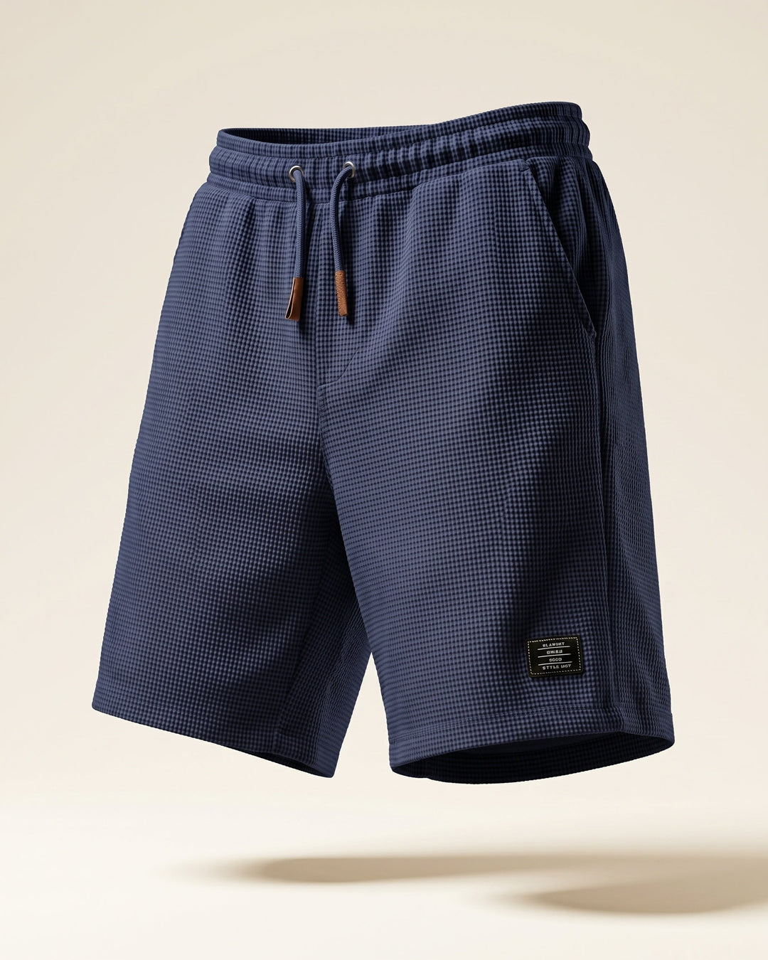Tomas Lockere Waffelstrick-Shorts mit Kordelzug