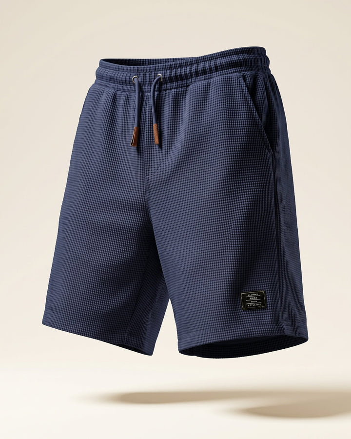 Tomas Lockere Waffelstrick-Shorts mit Kordelzug