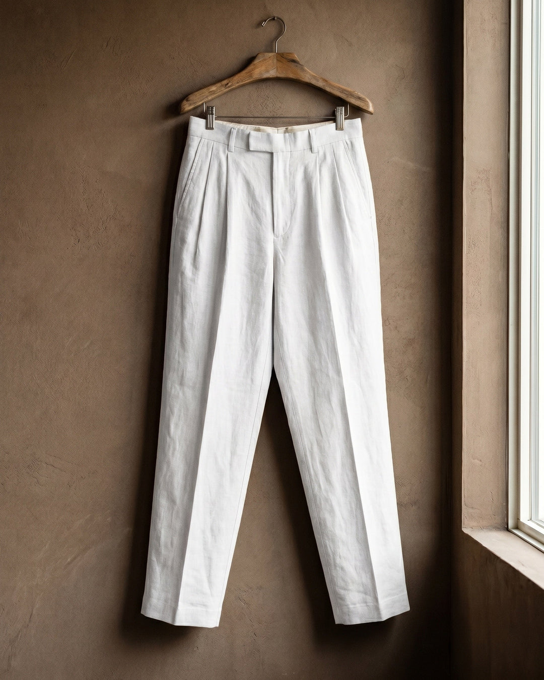 Ercole Bundfaltenhose aus Leinen
