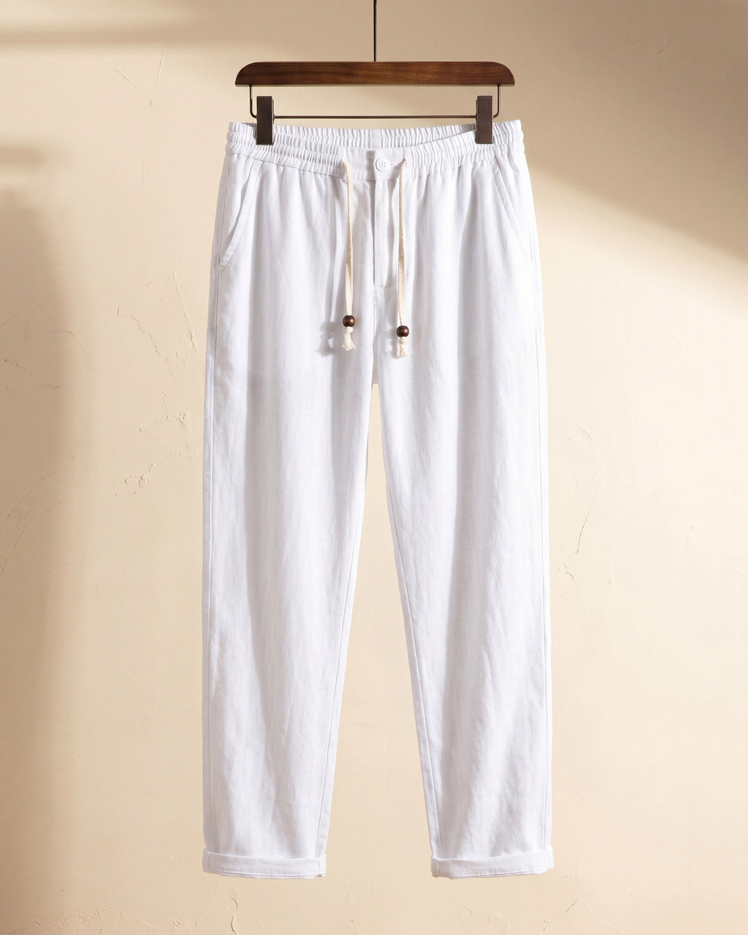 Domenico Sommerliche Leinenhose mit Kordelzug