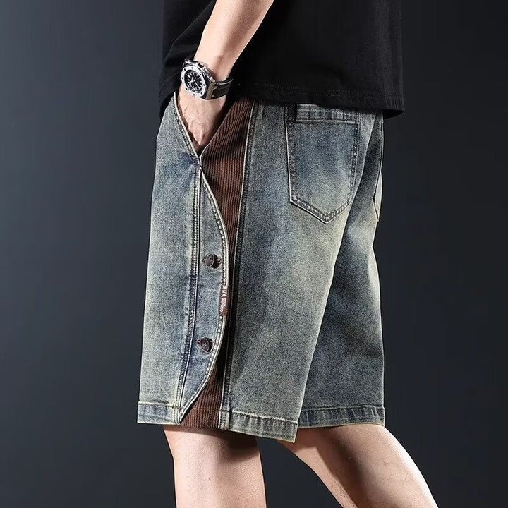 Fabrizio Retro-Shorts mit Knöpfen