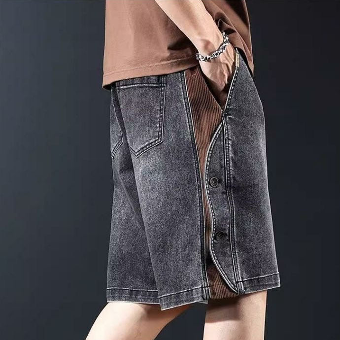 Fabrizio Retro-Shorts mit Knöpfen