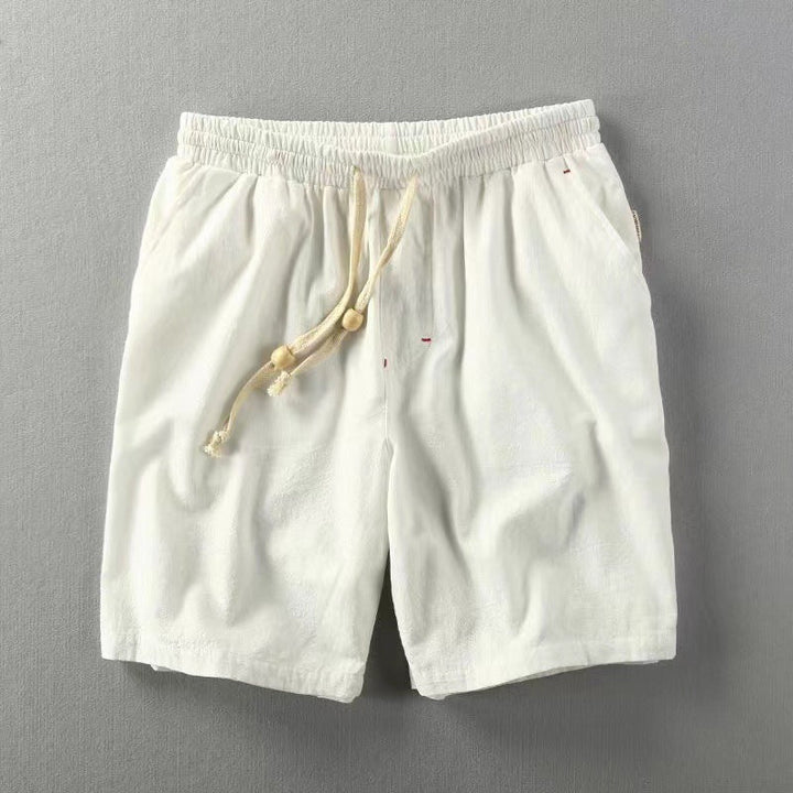 Francesco Baumwoll-Shorts mit Kordelzug