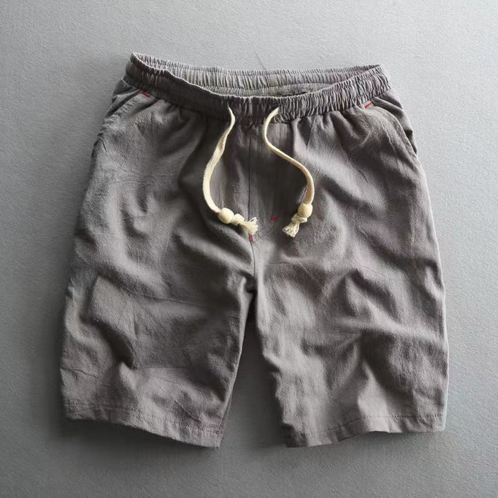 Francesco Baumwoll-Shorts mit Kordelzug
