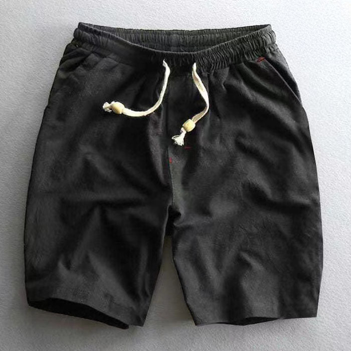 Francesco Baumwoll-Shorts mit Kordelzug