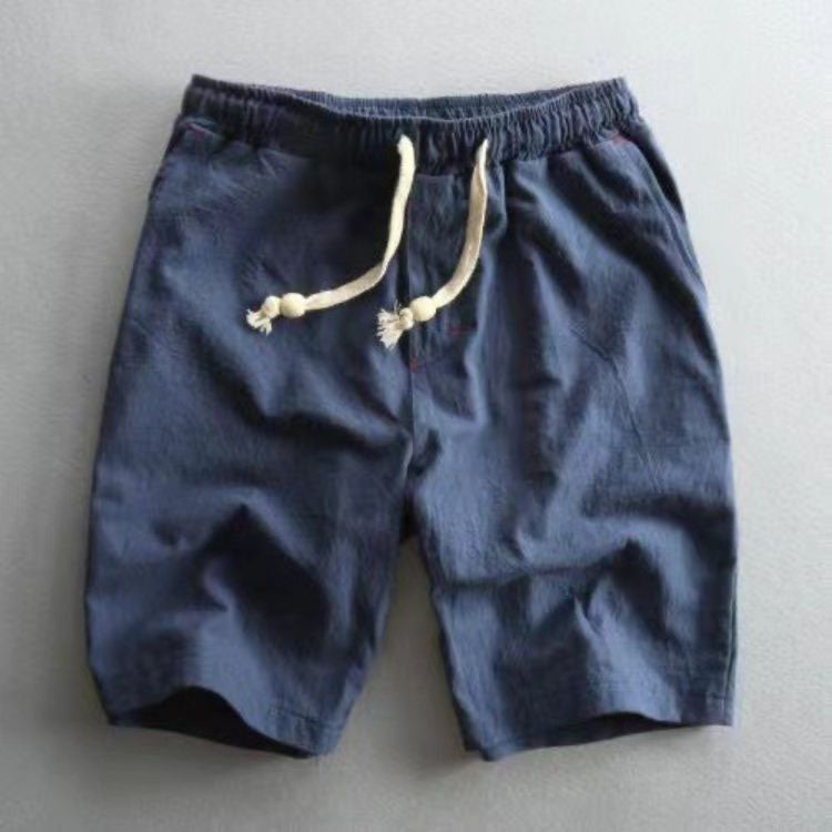 Francesco Baumwoll-Shorts mit Kordelzug