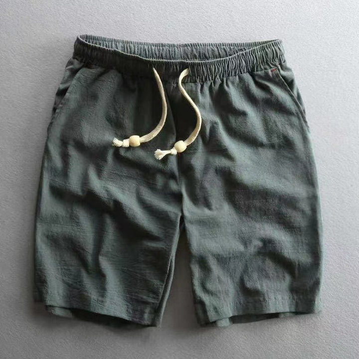 Francesco Baumwoll-Shorts mit Kordelzug