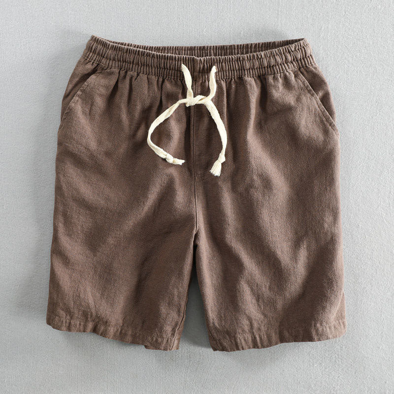 Francesco Baumwoll-Shorts mit Kordelzug