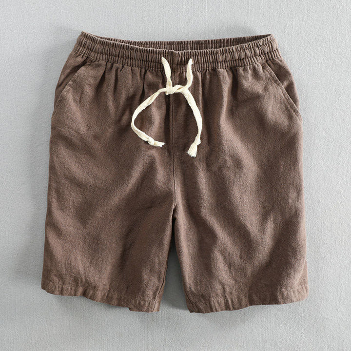 Francesco Baumwoll-Shorts mit Kordelzug