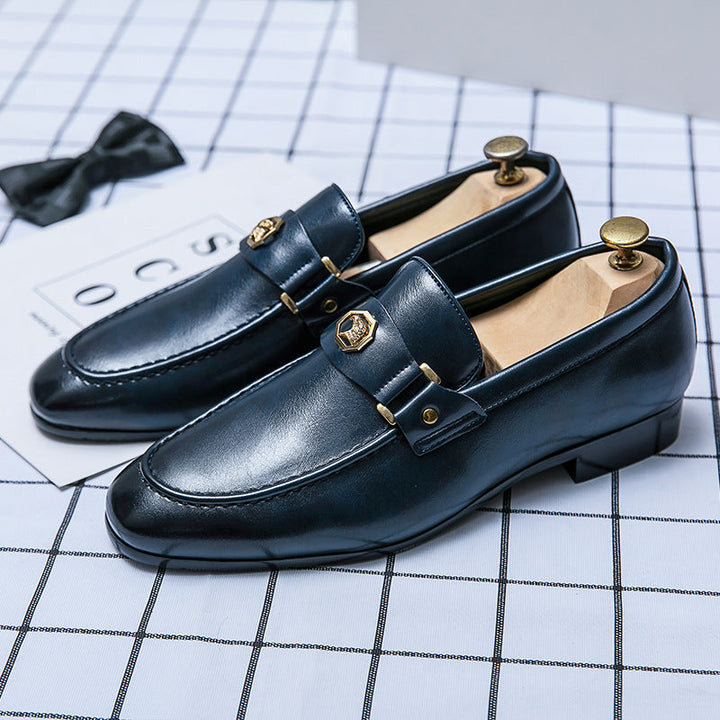 Gaetano Signature-Leder-Loafer zum Hineinschlüpfen