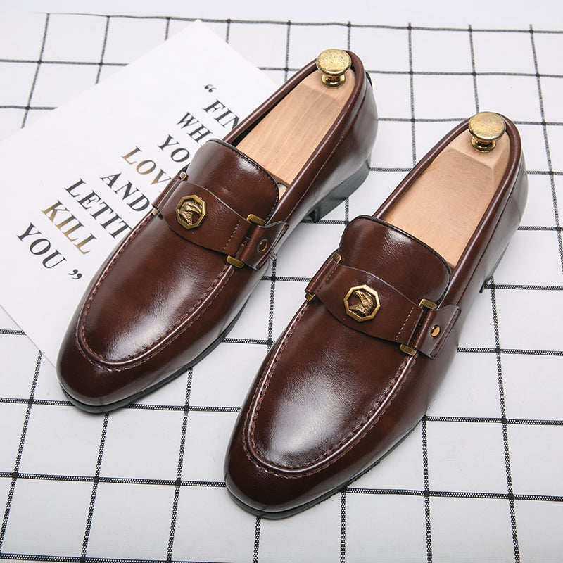Gaetano Signature-Leder-Loafer zum Hineinschlüpfen