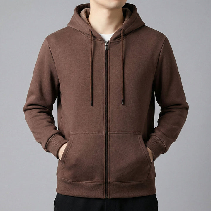 Lorenzo Baumwoll-Hoodie mit Reißverschluss