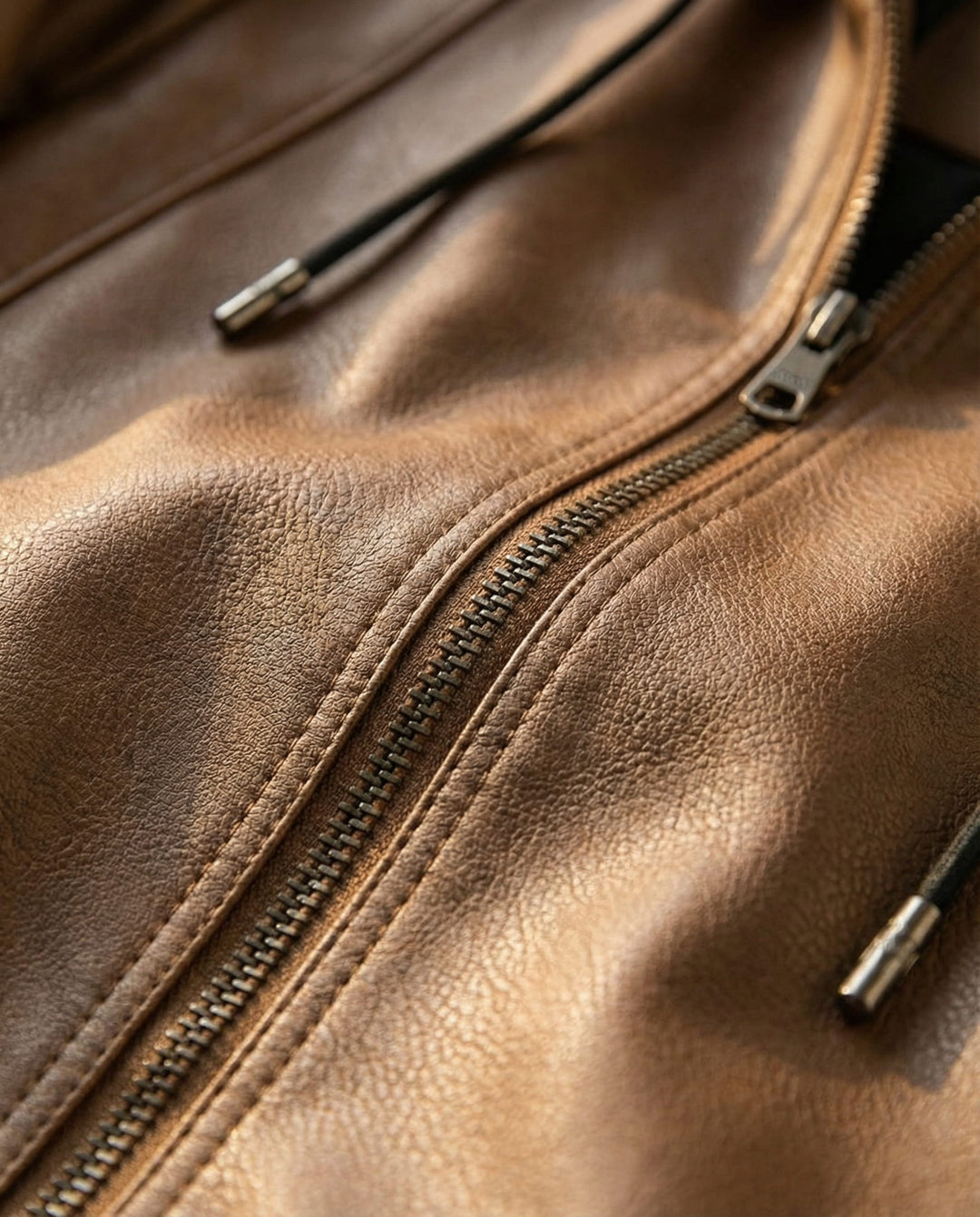 Lorenzo Lederjacke mit Kapuze