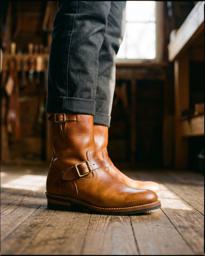Lapo Engineer-Stiefel aus veganem Leder
